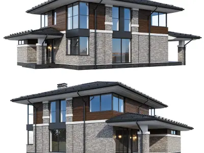 Modern V155 with BLENDER file 3D model