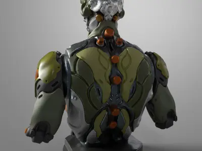 BOT-040420 BUST 3D print model