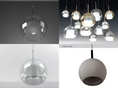 Glo pendant light 3D model