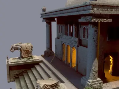 India Temple 3D model
