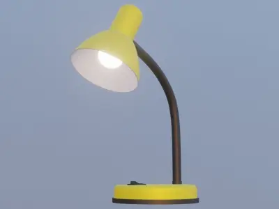 Simple desk lamp 3D model purchase