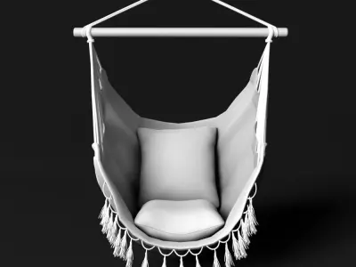 SISK CHAIR HAMMOCK Low-poly 3D model