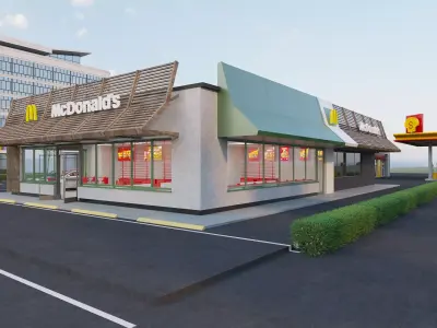 McDonald Low-poly 3D model