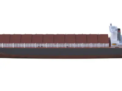 Tanker Cargo ship Low-poly AP 3D model