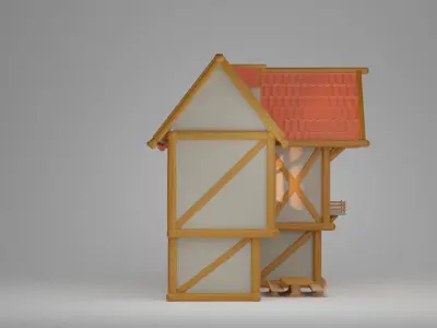 Medieval Tavern 3D print model