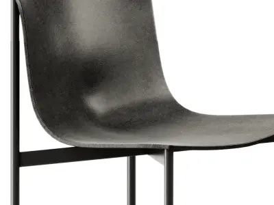 Lema Ombra Leather High Stool 3D model