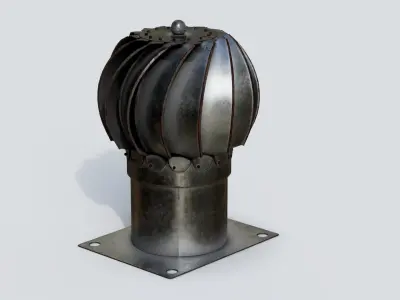 Roof Vent 06 Low-poly 3D model