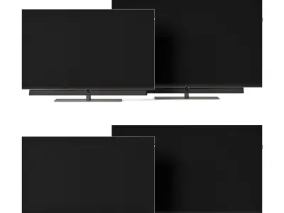 Loewe bild 5-65 and 5-55 oled with soundbar 3D model