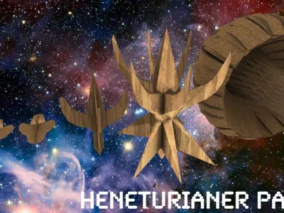 Heneturianer Pack 1 Low-poly 3D model