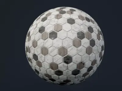 Marble Tile Seamless PBR Texture Texture