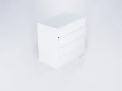 Bathroom Vanity Floor Cabinet 3D model purchase