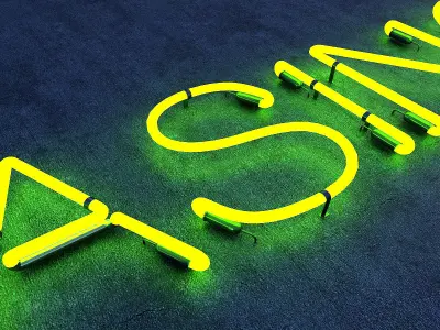 Casino Neon Sign Low-poly 3D model