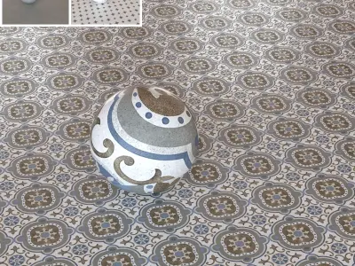 Porcelanosa Heritage Patterned and Monochrome Tiles -Set of 3 Texture