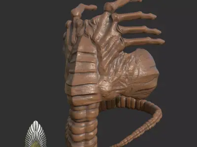 Aliens Romulus Face Hugger 3D DIGITAL DOWNLOAD 3D print model