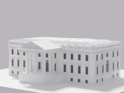 White House Low-poly 3D model