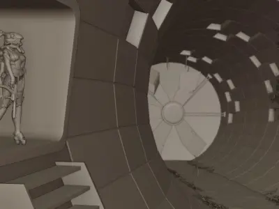 Underground concept 3D model