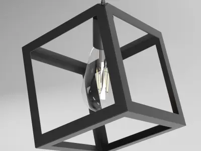 Cube Lamp 3D model