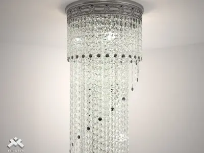 Crystal Chandelier Il Paralume Marina Art 1379 3D model