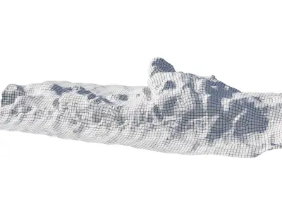 Winter snow pile 2 3D model