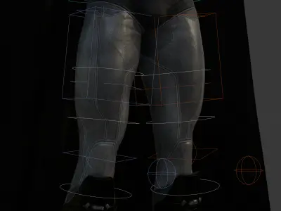 Batman 3D Model Arkham Knight Fully Rigged Cape Blender FBX OBJ Low-poly 3D model