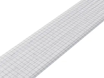 Snowy asphalt road 3D model