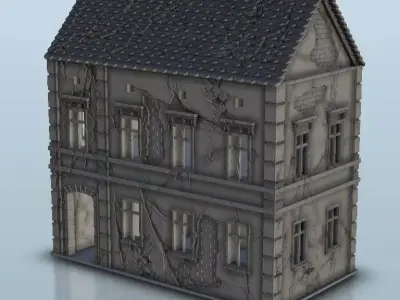 House 5 with windows 3D print model