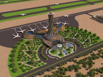 0010 - Architecture Airport - 2021 - 02 3D model