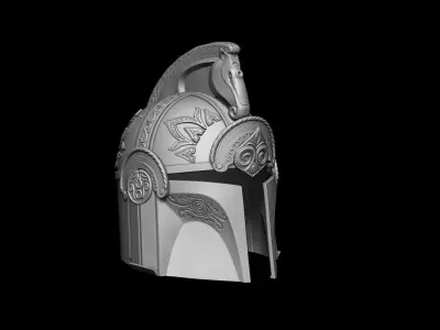 Mandalorian Rohirrim helmet 3d digital download 3D print model