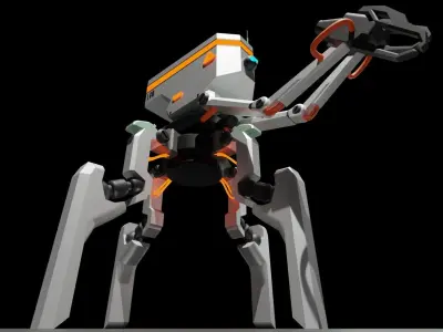Four legs robot 3D model