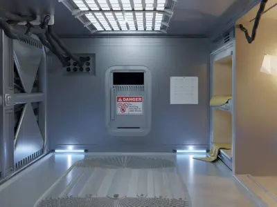 Spaceship room 3D model