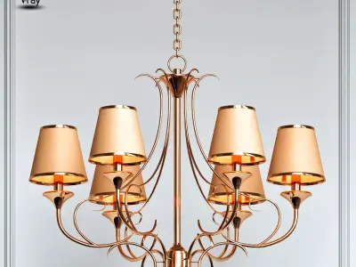 Classic chandelier 4 3D model
