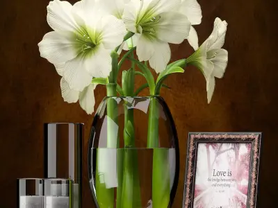  FLOWERS AMARYLLIS 3D model