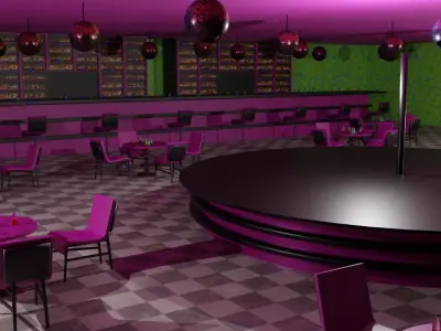 Night Club Low-poly 3D model