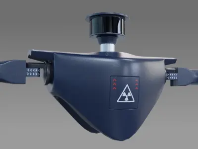 Cartoon Sci-fi Robot 3D model