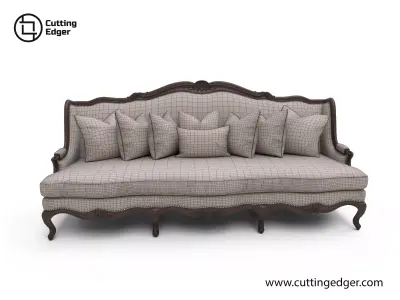 Luxurious Lounge Sofa 3D model