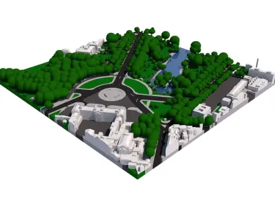 London city tile Level 2 block TQ2979 North West 3D model