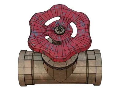 Stop valve 3D model buy