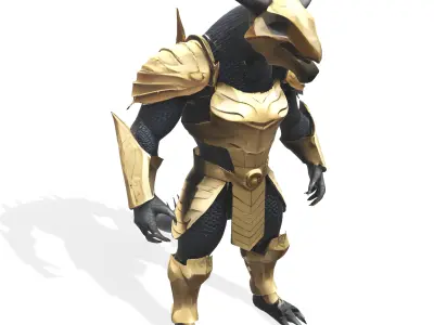 Golden Sentinel Armor Collection 3D print model