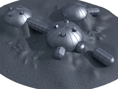 ESA Moon Village 2 3D model