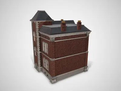 Victorian house Low-poly 3D model buy