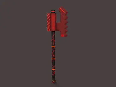Sci-Fi Axe V2 Low-poly 3D model