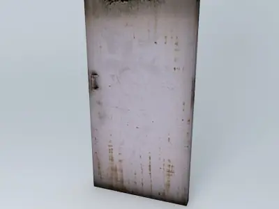 Resident Evil 4 Door Metal Door 7 3D model