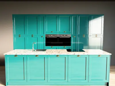 86-Kitchen2 glossy 8 3D model