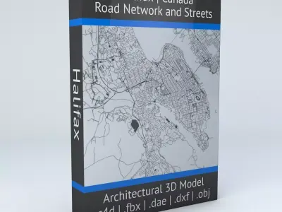 Halifax Road Network and Streets 3D model