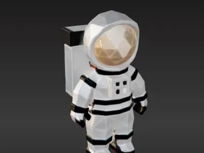Low-Poly Astronaut Low-poly 3D model