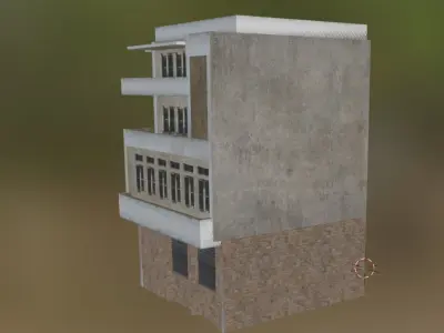 building 17 Low-poly 3D model buy