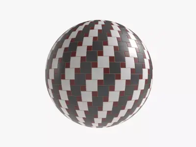 Floor Tile 001 PBR 4K - V23 Texture