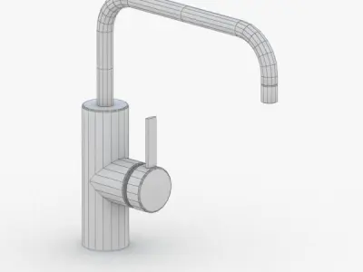 1666 - Water Tap Low-poly 3D model