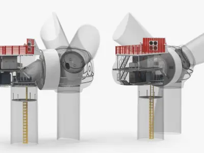  Wind Turbines and Wind Turbine Inside Collection 