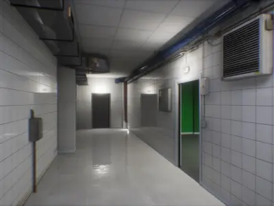 Building and Industrial Props unreal asset Low-poly 3D model